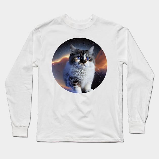 Purrfectly Cute: Our Collection of Adorable Cat Shirts for Women Long Sleeve T-Shirt by laverdeden